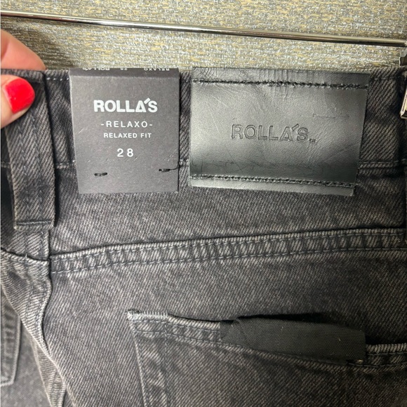 Rolla's Revolve NWT black relaxed fit black jeans 28 - Picture 4 of 4